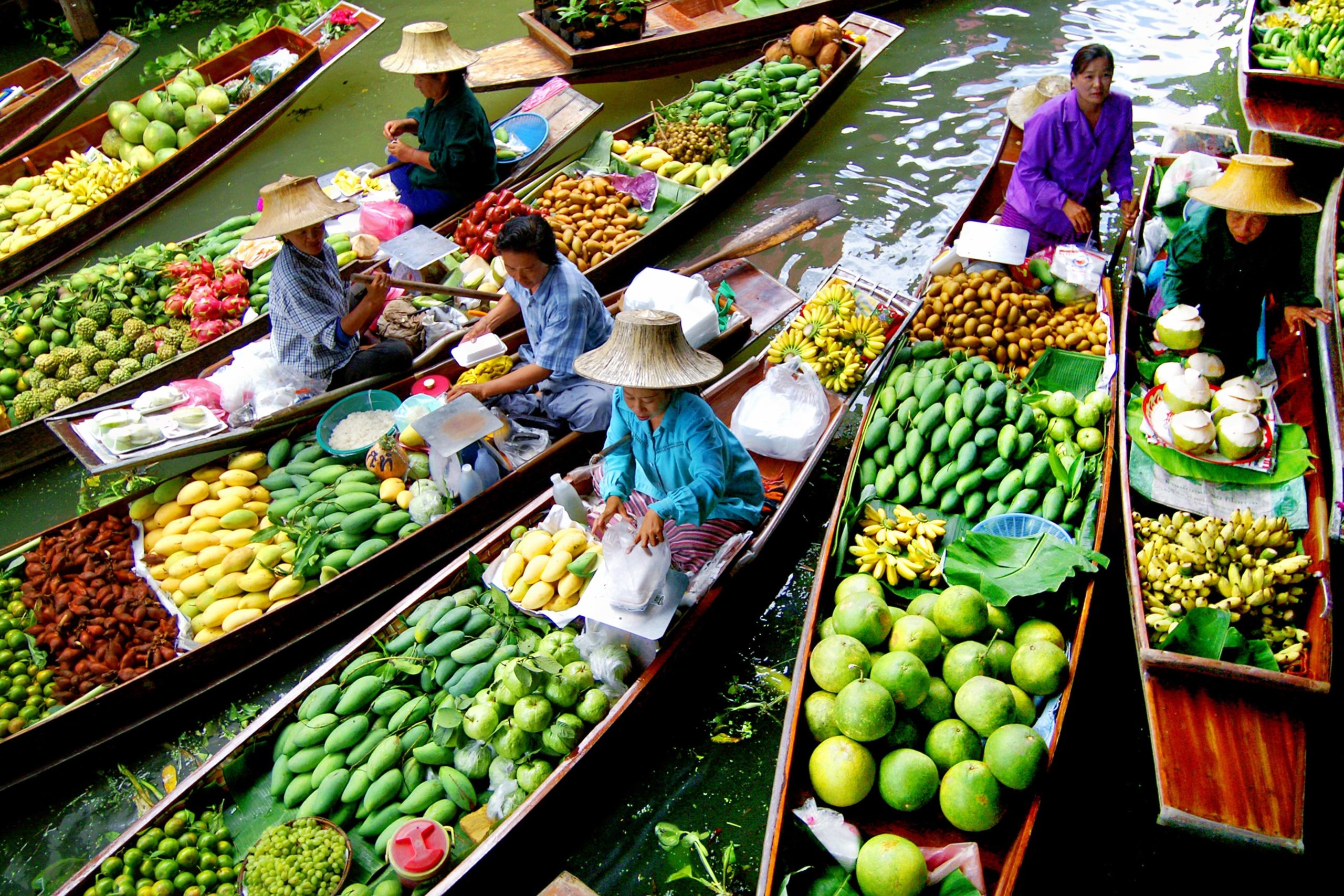  3 In 1 Tour: Floating Market, Rose Garden and Elephant Croc Show, Bangkok